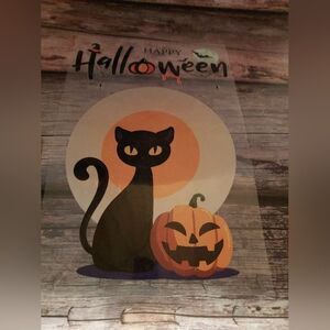 Halloween Cat and Pumpkin5 sheets of iron ons